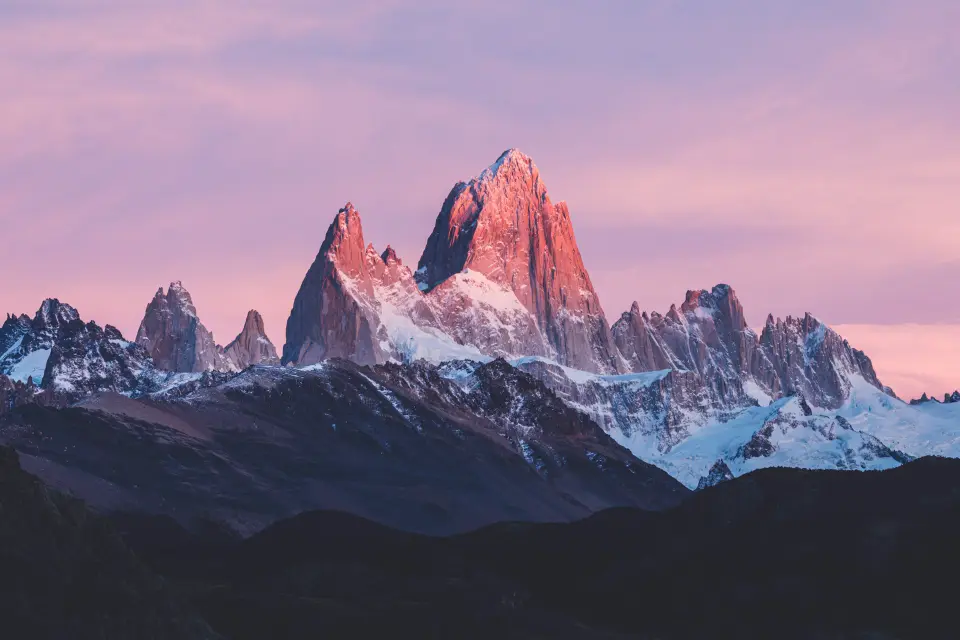 Fitz Roy peak crowned by lenticular clouds