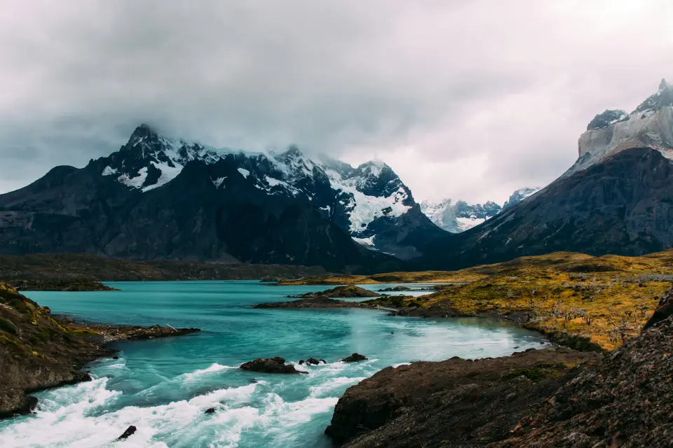 Storm light over Patagonian peaks